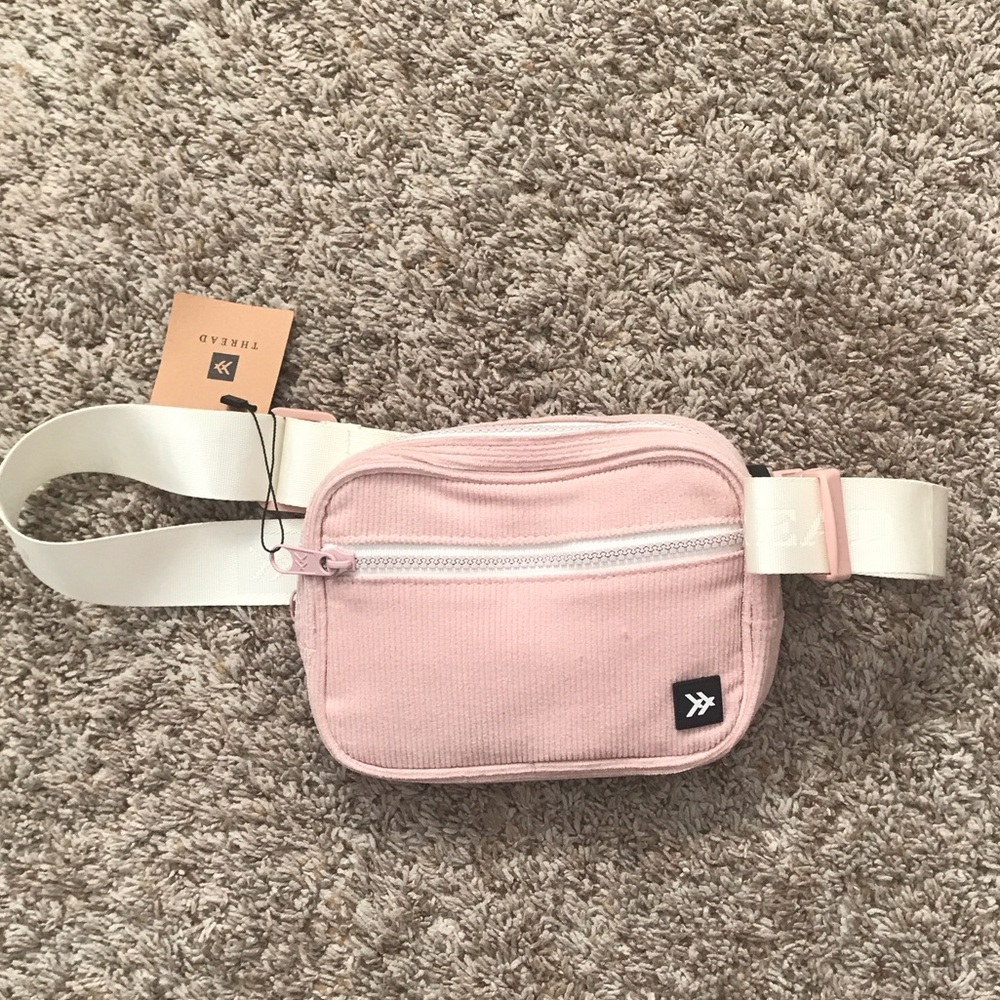Thread Pink Corduroy Belt Bag